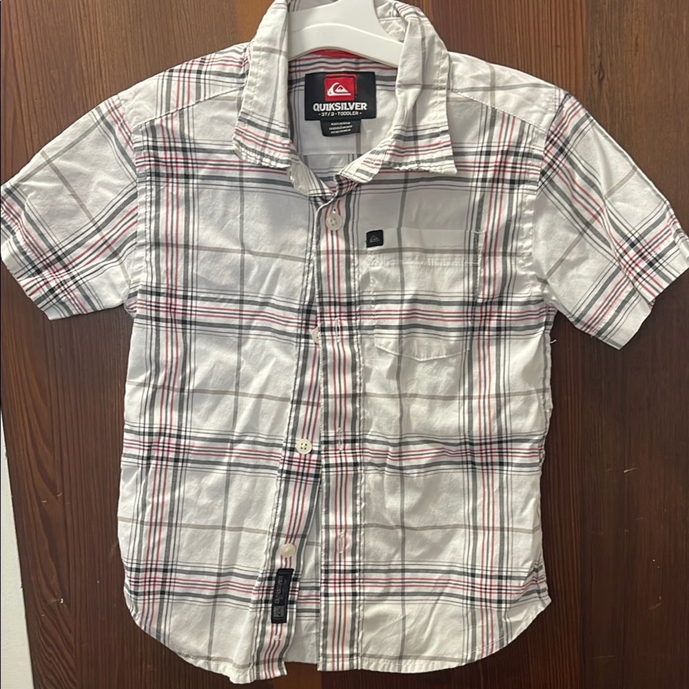 Quiksilver Short Sleeve Plaid Shirt